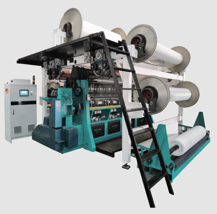 High speed intelligent plush fabric raschel machine